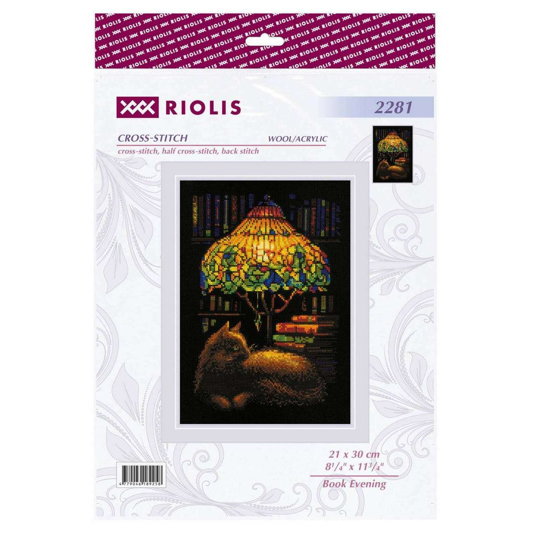 Book Evening R2281 Counted Cross Stitch Kit