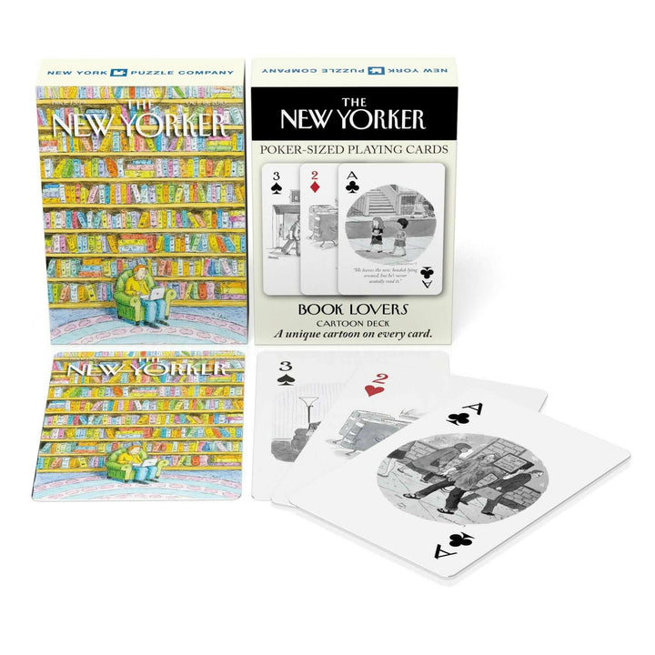 Book Lover Cartoons Playing Cards