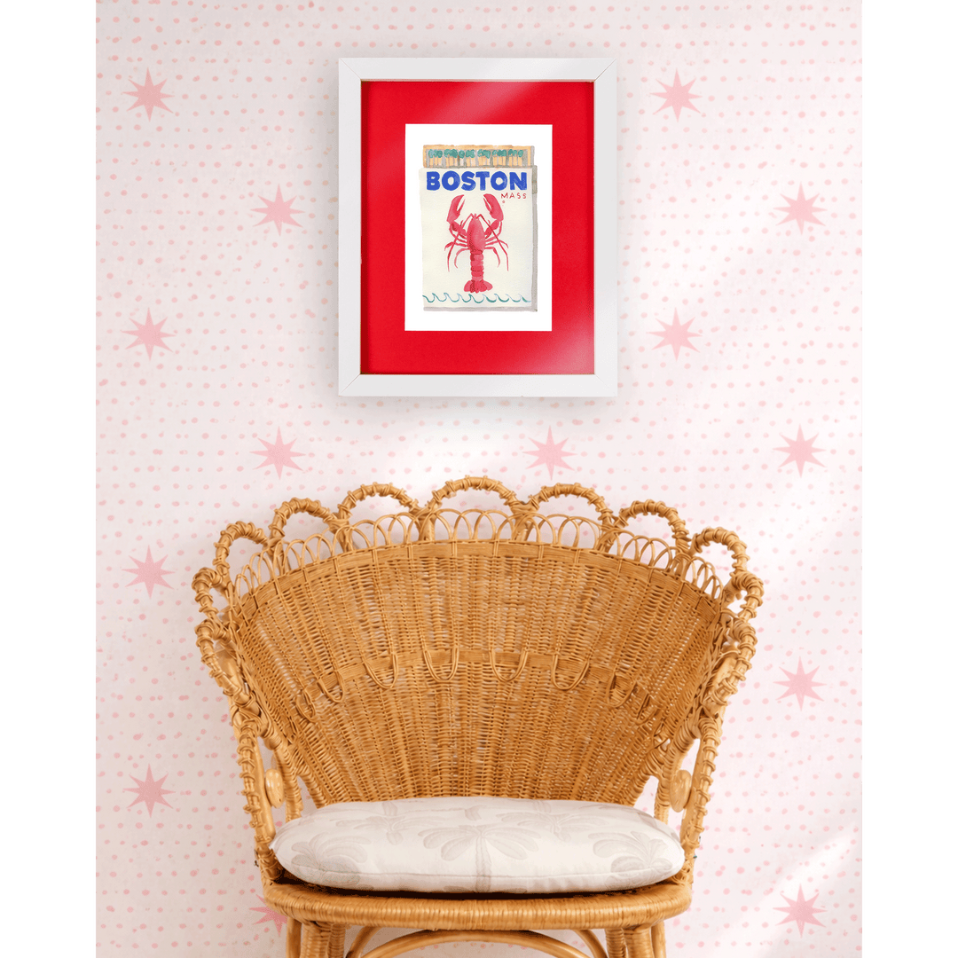 Boston Matchbook Art Print