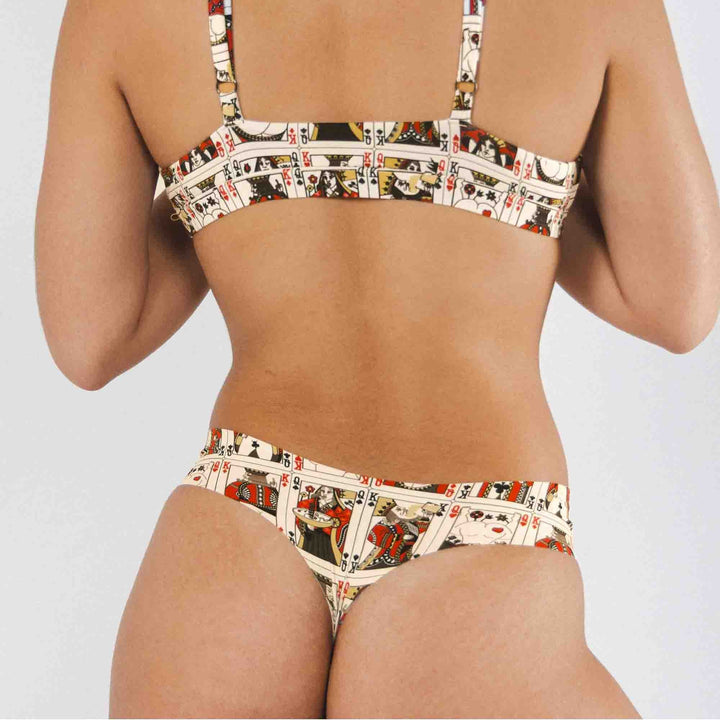 The Bottomless Blackjack | Vintage Playing Cards Seamless Thong