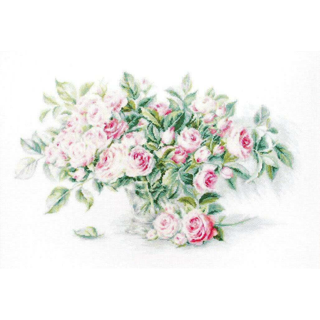 Bouquet of Pink Roses BL22866L Counted Cross-Stitch Kit