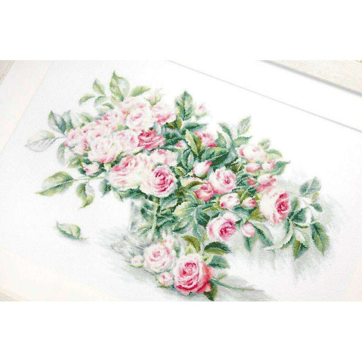Bouquet of Pink Roses BL22866L Counted Cross-Stitch Kit