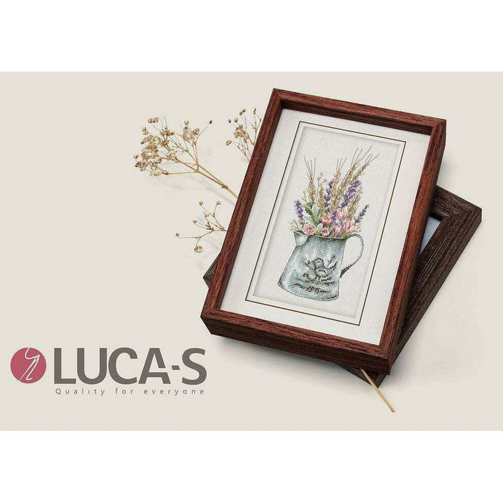 Bouquet with lavender B7008L Counted Cross-Stitch Kit