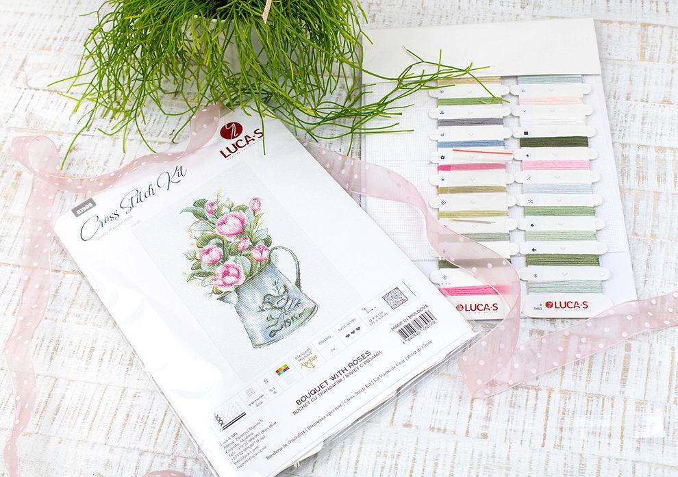 Bouquet with roses B7006L Counted Cross-Stitch Kit