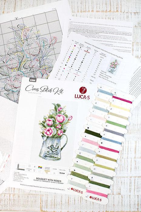 Bouquet with roses B7006L Counted Cross-Stitch Kit