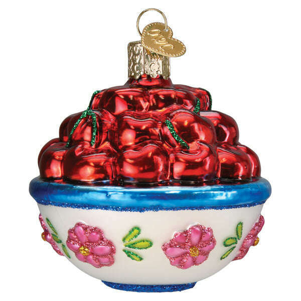 Bowl Of Cherries Ornament