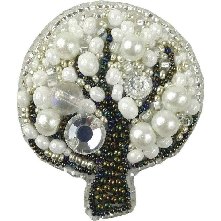 BP-208C Beadwork kit for creating brooch Crystal Art "Tree"