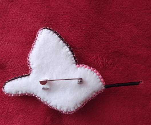 BP-217C Beadwork kit for creating brooch Crystal Art "Fly bird"