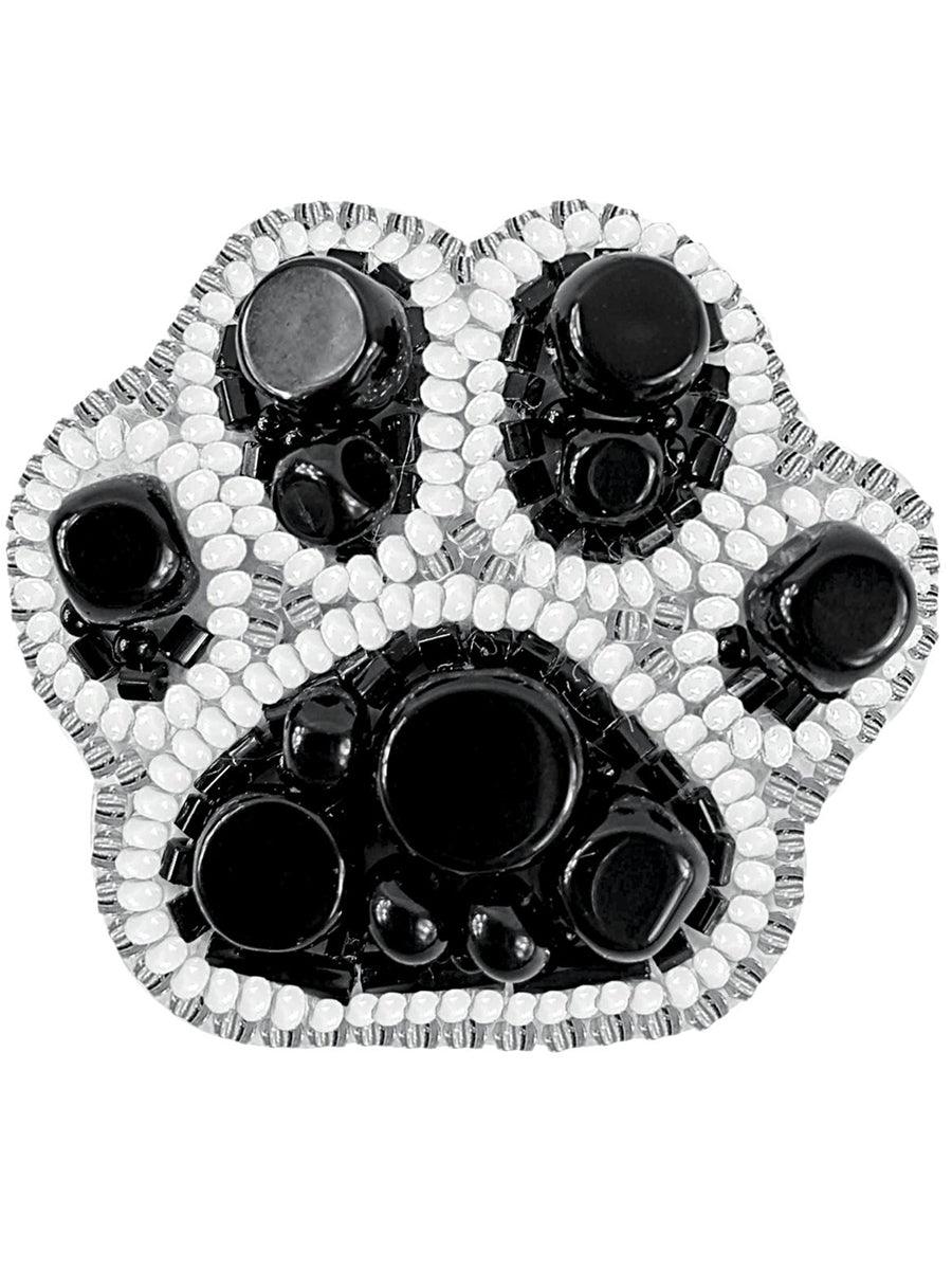 BP-254C Beadwork kit for creating brooch Crystal Art "Paw"