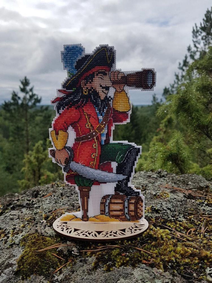 Brave Pirate SR-450 Plastic Canvas Counted Cross Stitch Kit