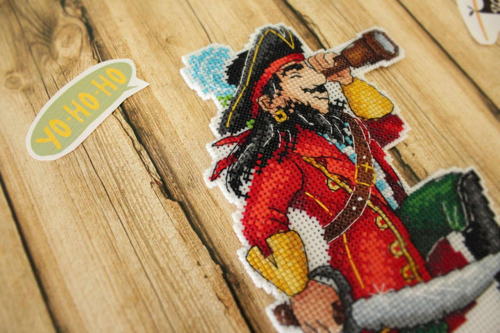 Brave Pirate SR-450 Plastic Canvas Counted Cross Stitch Kit