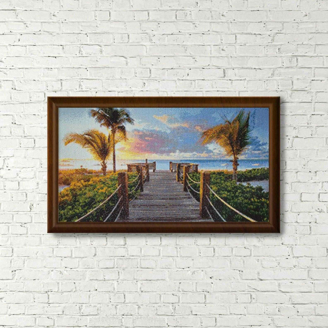 Bridge in Heaven WD316 27.6 x 15.7 inches Wizardi Diamond Painting Kit
