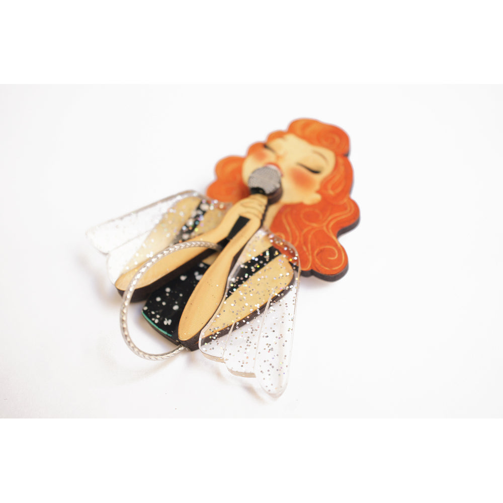 Singer with Microphone Brooch by Laliblue 1