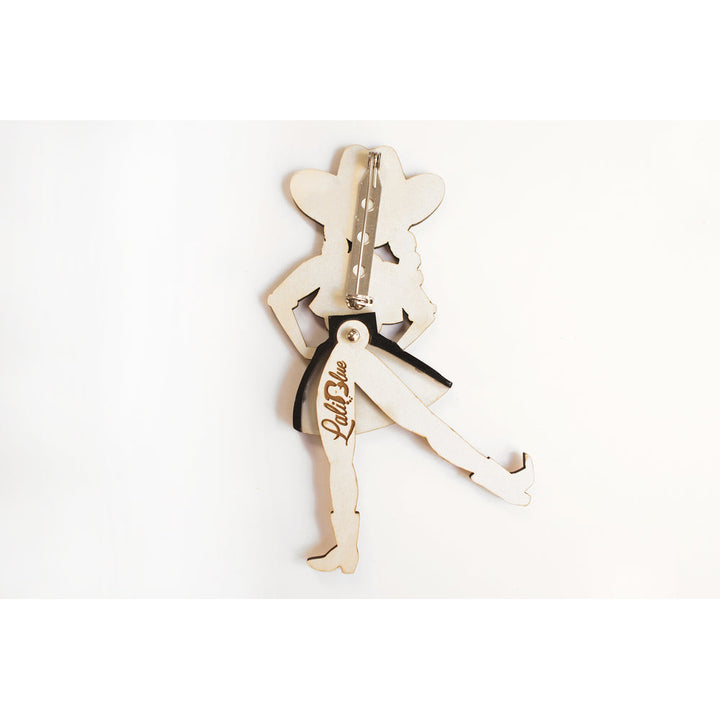 Country girl dancing Brooch by Laliblue 3