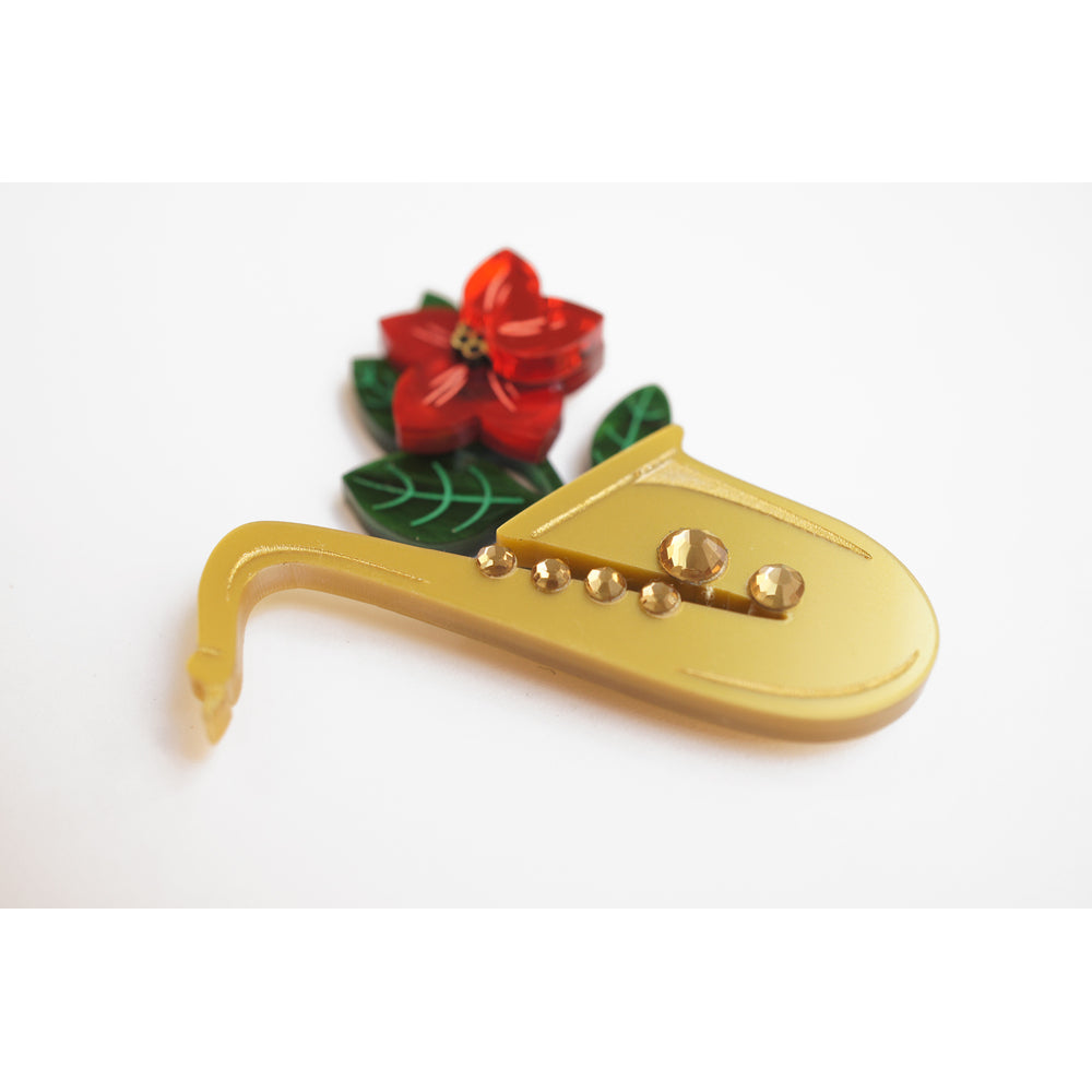 Saxophone Brooch by Laliblue 6