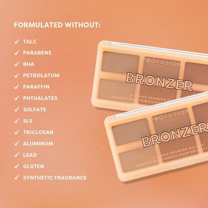 Bronzer 6 Shade Face Palette