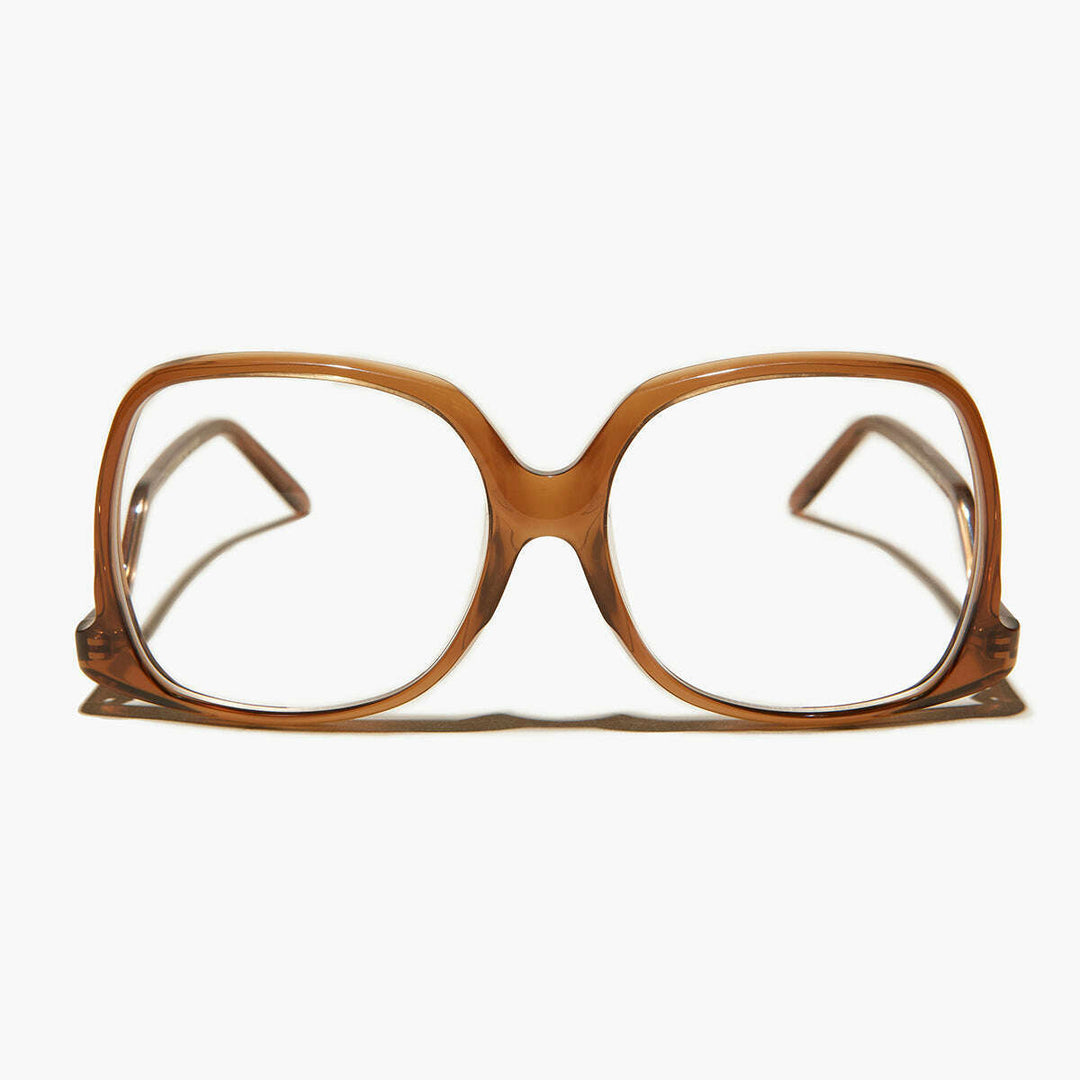 Brown Oversized Reader or Bifocal Glasses - Mia