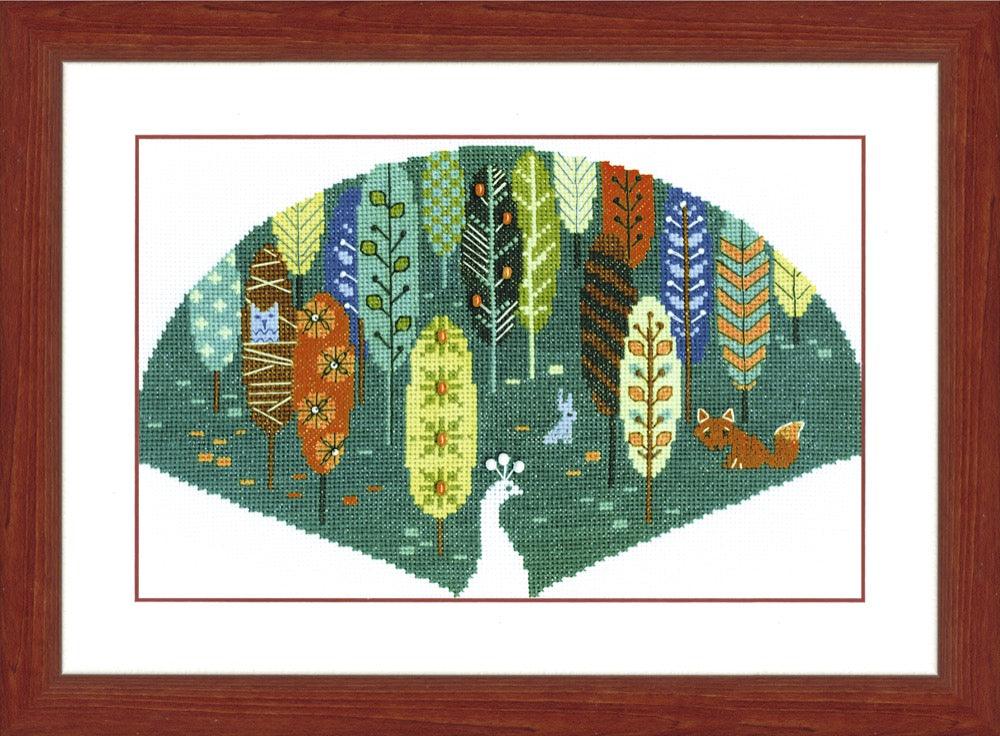 BT-174C Counted cross stitch kit Crystal Art "In the forest kingdom"