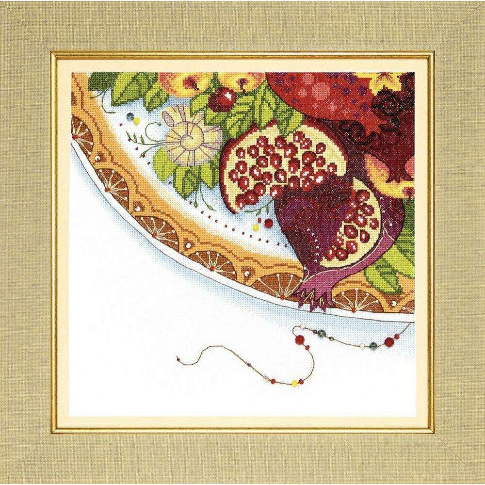 BT-187C Counted cross stitch kit Crystal Art "Colors of East. Pomegranate"