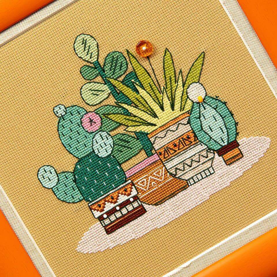 BT-199C Counted cross stitch kit Crystal Art Triptych "Bright Mexico"