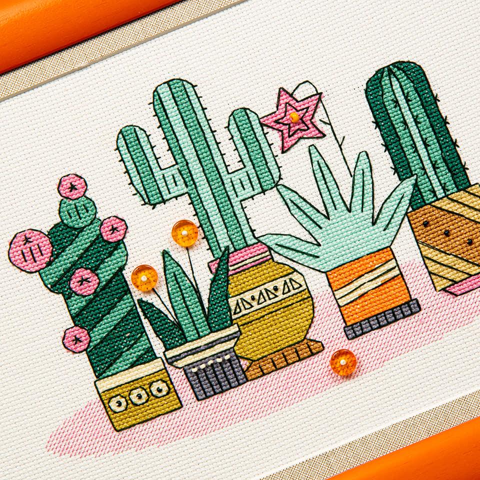 BT-205C Counted cross stitch kit Crystal Art Triptych "Bright Mexico"