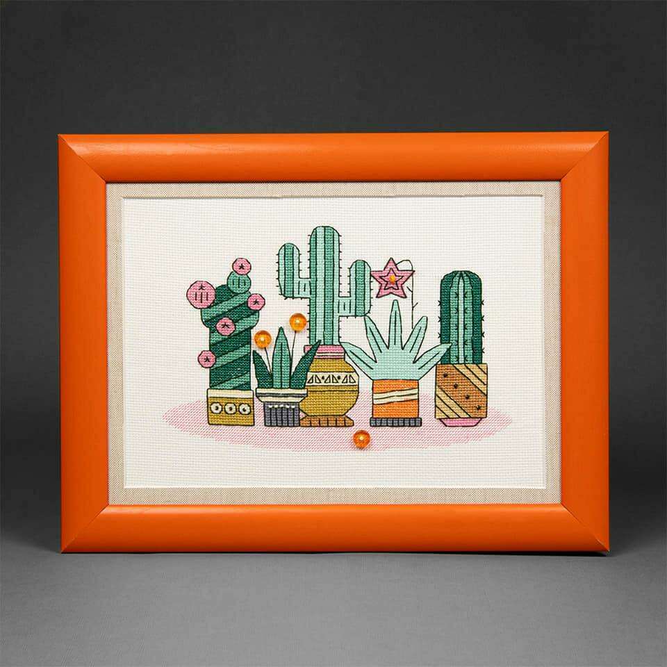 BT-205C Counted cross stitch kit Crystal Art Triptych "Bright Mexico"