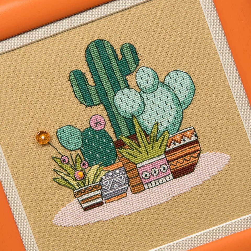 BT-215C Counted cross stitch kit Crystal Art Triptych "Bright Mexico"