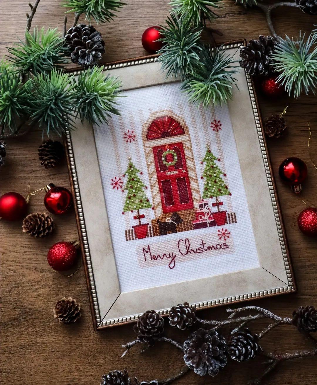 BT-221C Counted cross stitch kit Crystal Art "Merry Christmas"