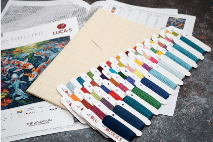 The Aquarium BU5030L Counted Cross-Stitch Kit