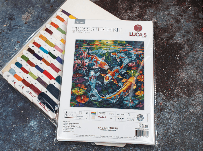 The Aquarium BU5030L Counted Cross-Stitch Kit