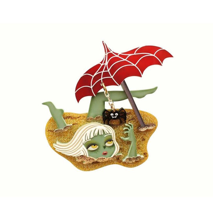 Buried Zombie Brooch by LaliBlue