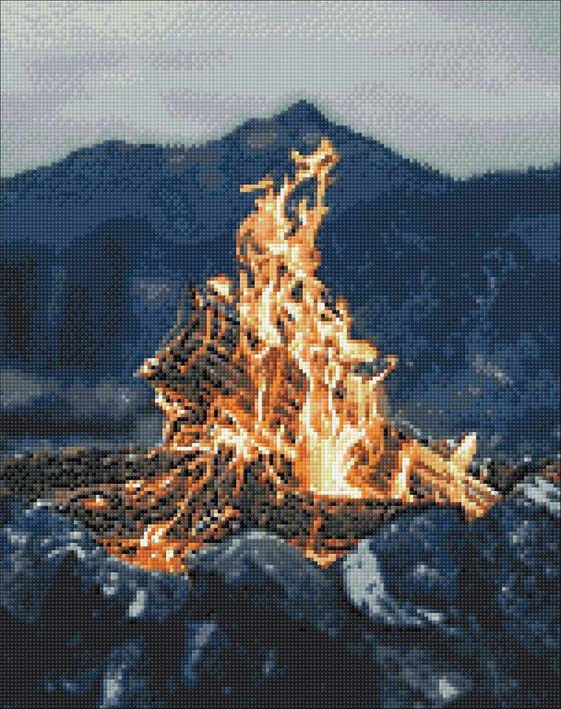 By the Fire CS174 15.75 x 19.69 inches Diamond Painting Kit