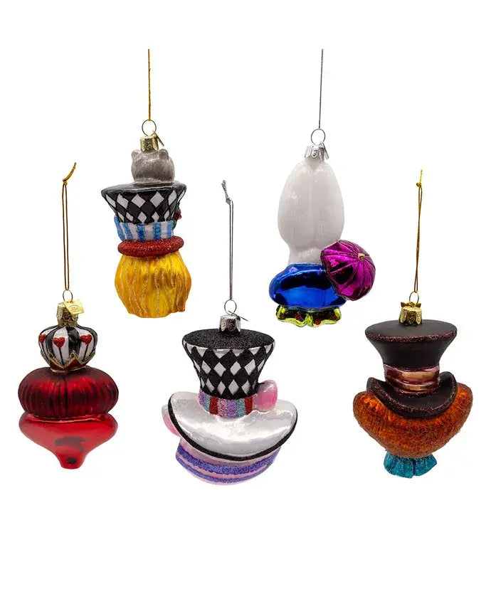 4.5-5" Noble Gems Alice Glass Character Ornament 5P