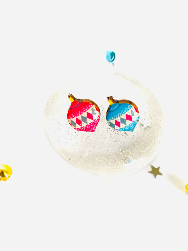 Retro Bauble Stud Earrings by Rosie Rose Parker