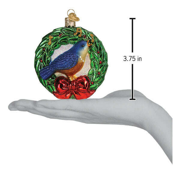 Old World Christmas Calling Bird Blown Glass Ornament