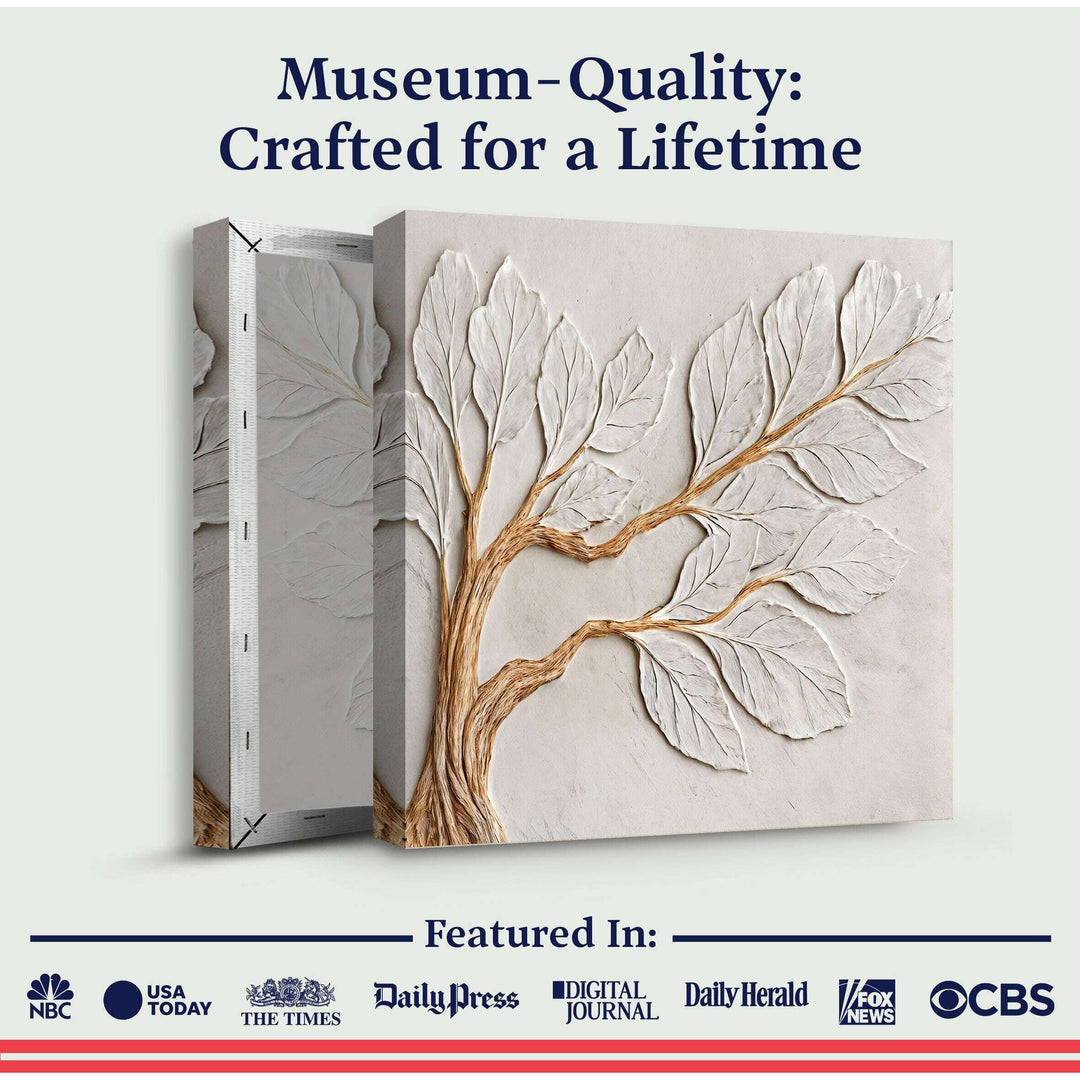 Calm In Ivory Clay Wall Art