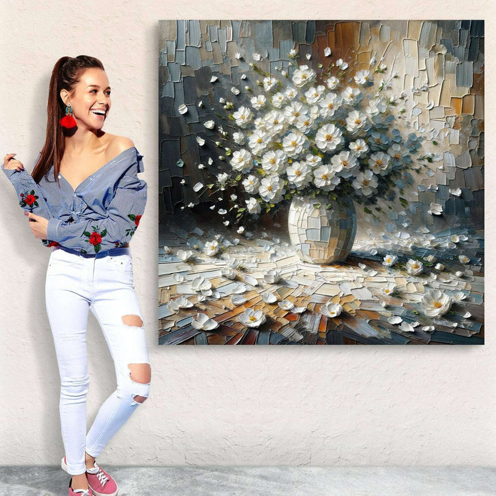 Canvas Print: "Porcelain Bloom"