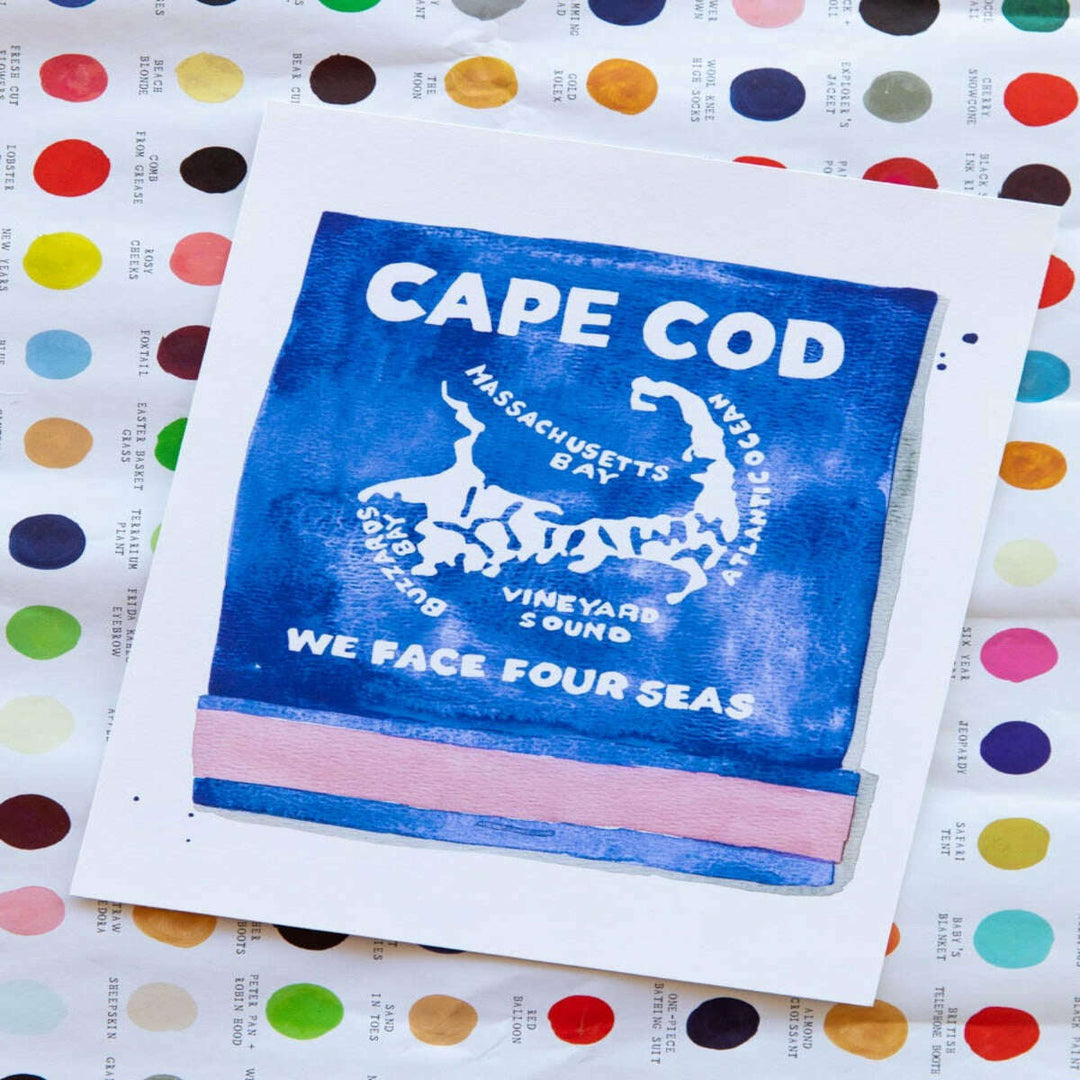 Cape Cod Matchbook Art Print