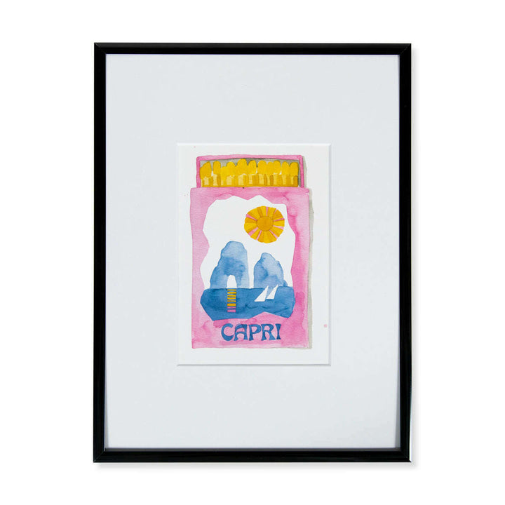 Capri Matchbook Art Print