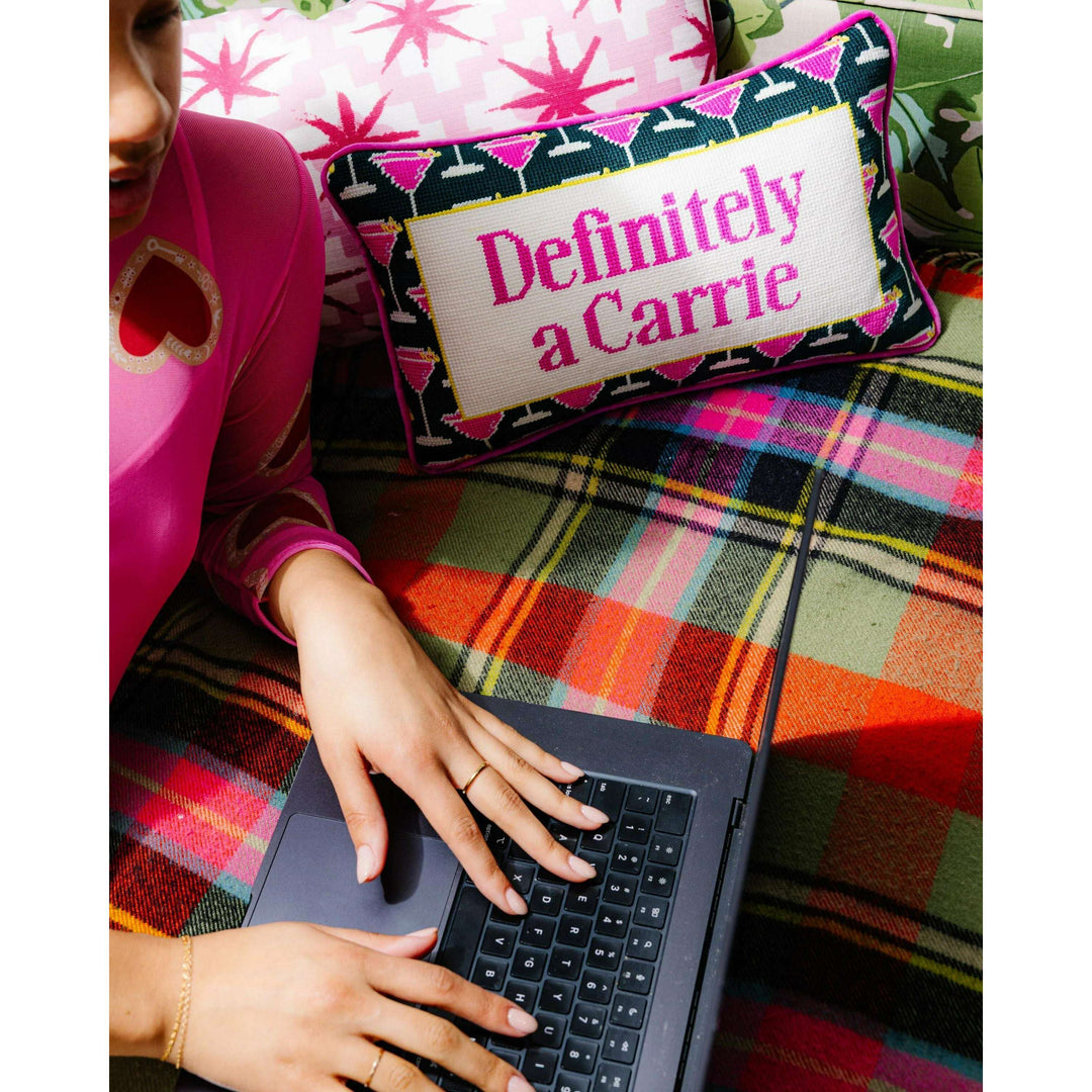 Carrie Needlepoint Pillow