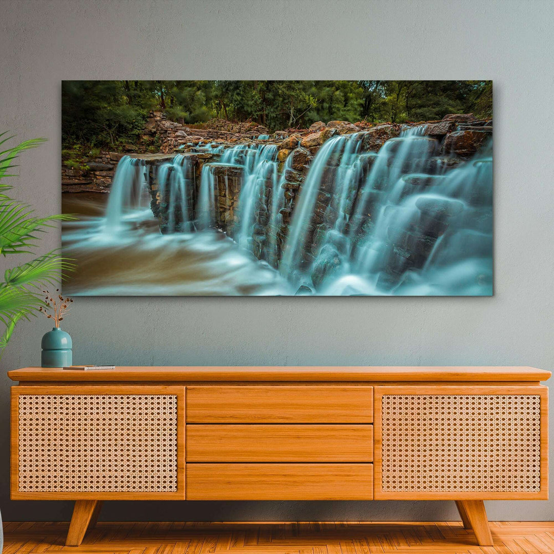 Cascading Waterfall Canvas Wall Art