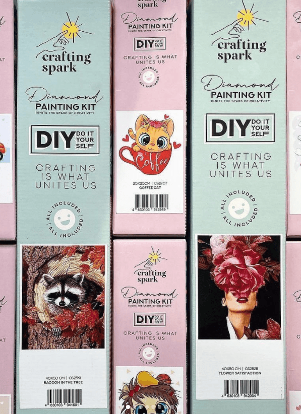 Cat at Home CS212 7.9 x 11.8 inches Crafting Spark Diamond Painting Kit