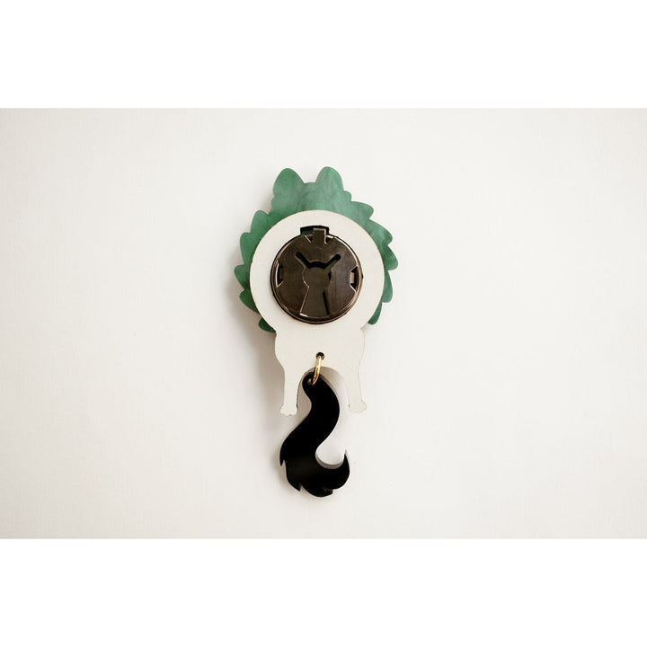 Cat in A Christmas Wreath Button Cover by Laliblue 4