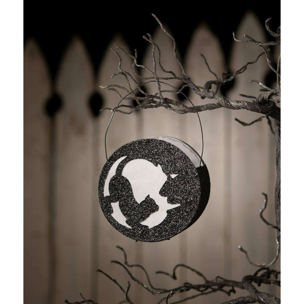 Cat in Moon Lantern by Bethany Lowe Designs, image 2