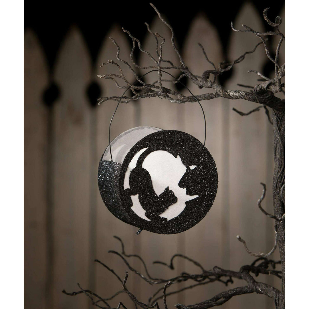 Cat in Moon Lantern by Bethany Lowe Designs, image 3