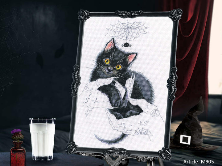 Cat magic M905 Counted Cross Stitch Kit