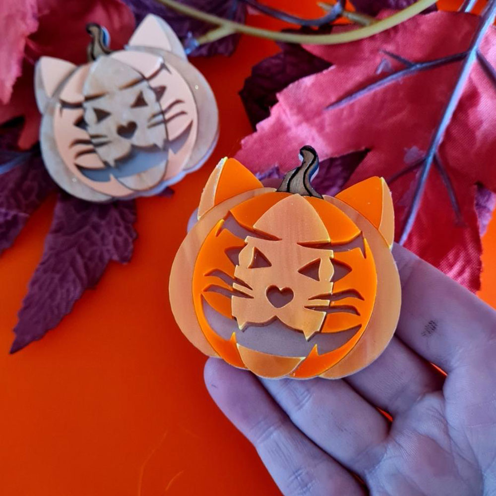 Cat O Lantern Necklace by Cherryloco Jewellery 2