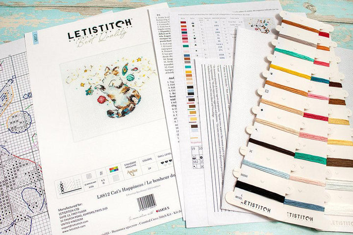 Cat's Happiness L8812 Counted Cross Stitch Kit