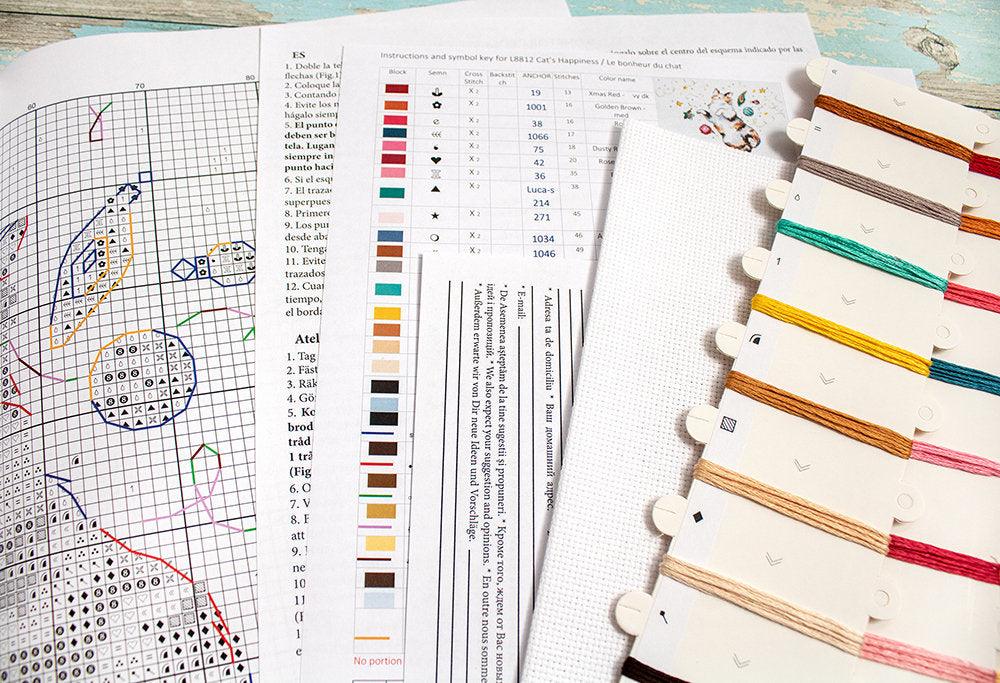 Cat's Happiness L8812 Counted Cross Stitch Kit