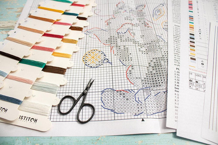 Cat's Happiness L8812 Counted Cross Stitch Kit